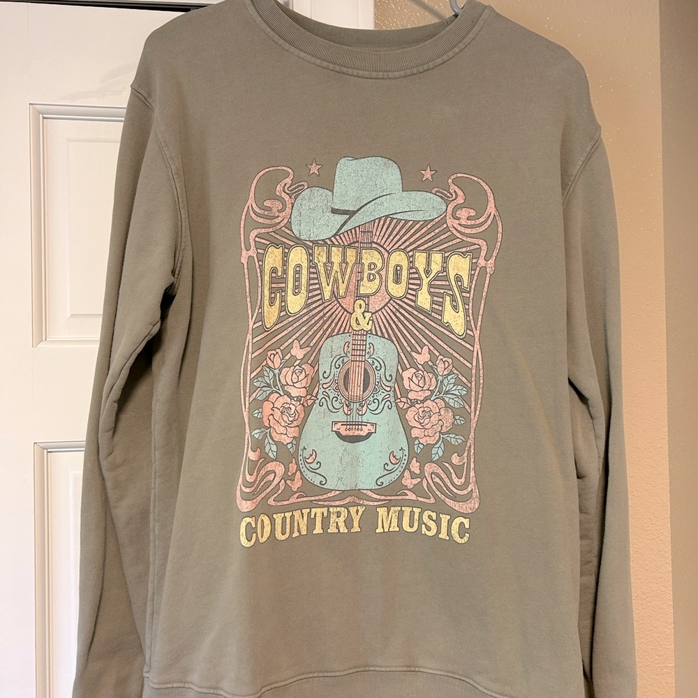 Cowboys and country music sweatshirt